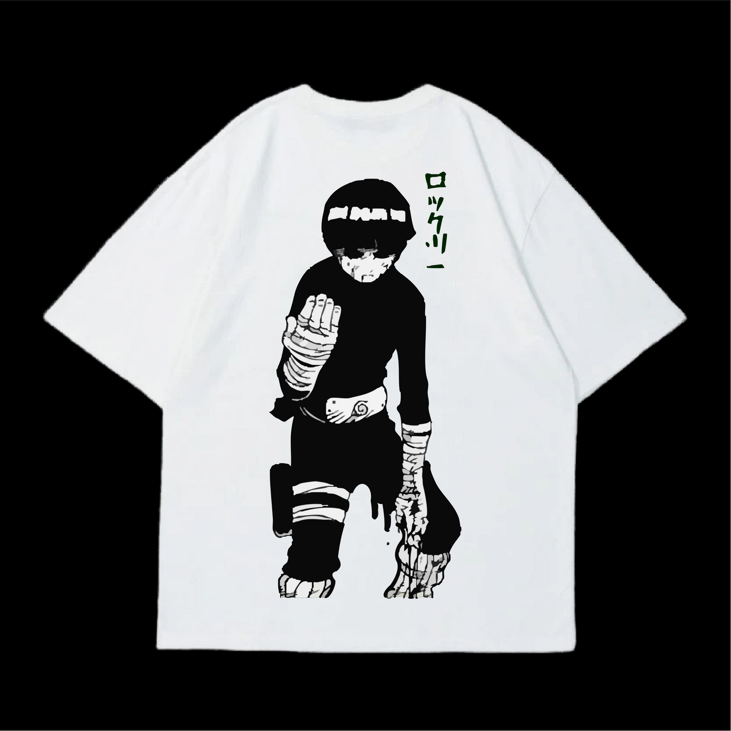 ROCK LEE WHITE OVERSIZED T-SHIRT – Samurai Style Streetwear