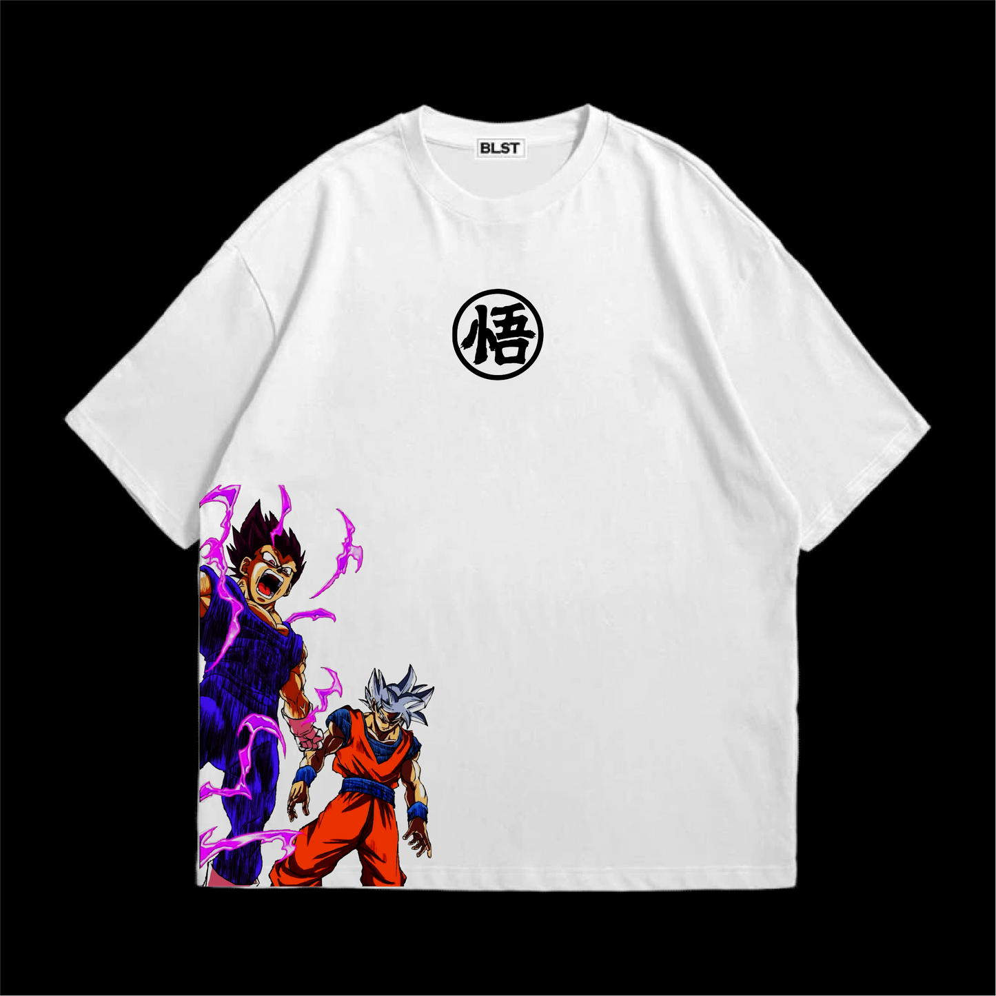 GOKU & VEGITA WHITE OVERSIZED T-SHIRT – Samurai Style Streetwear