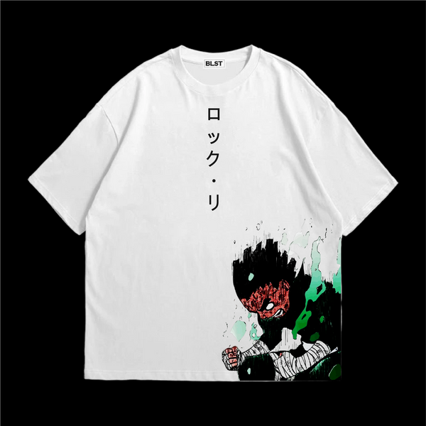 ROCK LEE WHITE OVERSIZED T-SHIRT – Samurai Style Streetwear