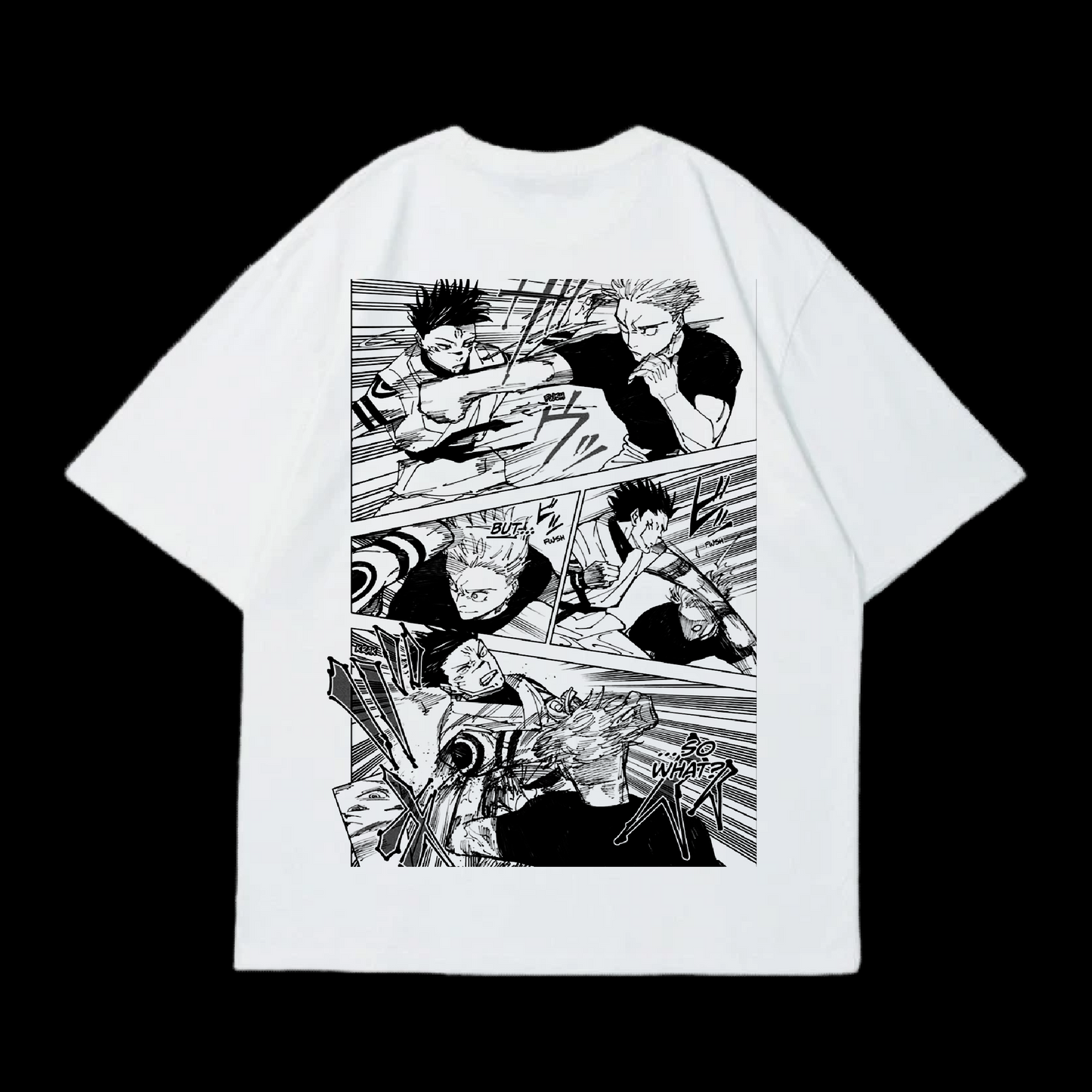 GOJO VS SUKUNA WHITE OVERSIZED T-SHIRT – Samurai Style Streetwear