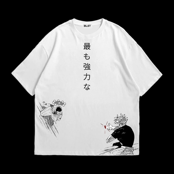 GOJO VS SUKUNA WHITE OVERSIZED T-SHIRT – Samurai Style Streetwear